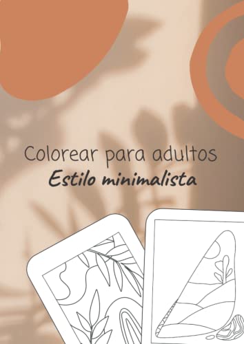 Colorear para adultos. Estilo minimalista. Paisajes, floral, ornamental.