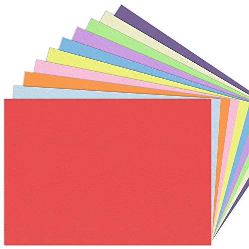 100 Hojas, A3 120 g/m² Papel de Colores Folios - 10 Colores