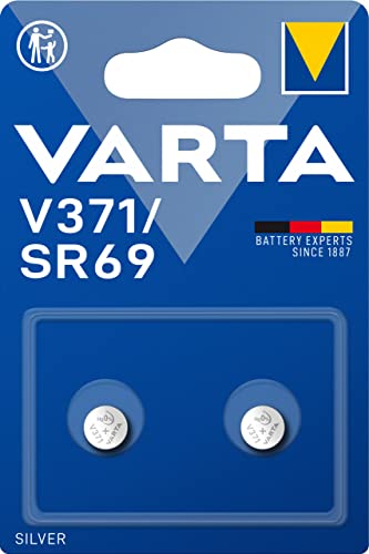 Varta v371/sr69 - pack de 2 pilas (óxido de plata, 1.55 v, 30 mah).