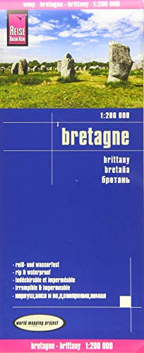 Bretaña, mapa de carreteras impermeable. Escala 1:200.000. Reise Know-How. (Brittany (1:200.000))