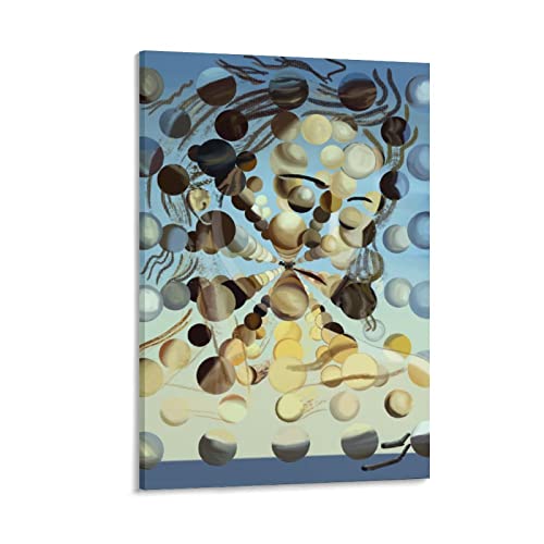 Póster de Salvador Dalí Galatea de las Esferas para pared, pintura en lienzo, pósteres, obras de arte, decoración de habitación, 50 x 75 cm