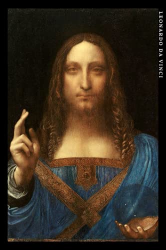 Leonardo da Vinci: Salvator Mundi. Cuaderno de notas. Design artístico y elegante.