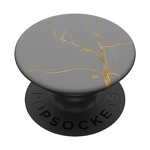 Kintsugi Gris PopSockets PopGrip Intercambiable