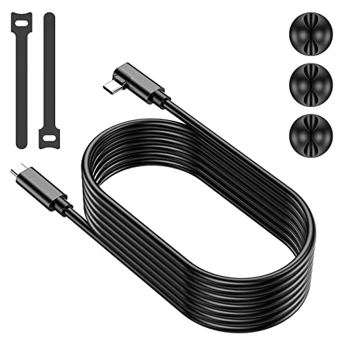 Link Cable 5M/16ft, EVARY Cable para Oculus Quest 2 de Transferencia de Datos de Alta Velocidad y paraOculus Quest 2 Cable USB 3.0 Gen 1, para Oculus Link Cable USB C a USB C para Oculus Quest 1/2