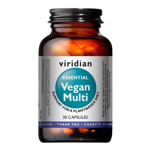 Viridian Vegan Multi Essential 30cap, Negro, Estandar