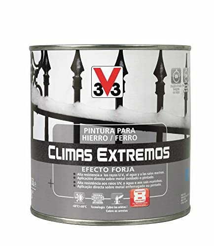 V33 PINTURA HIERRO CLIMAS EXTREMOS 500ML GRIS METALIZADO