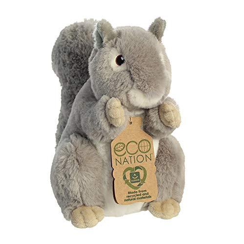 Aurora, 35011, Eco Nation, Squirrel, 20cm, Peluche, Grey and White