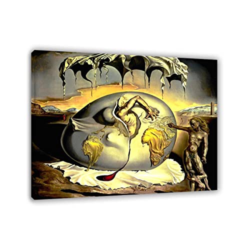 Salvador Dali poster. Reproducciones cuadros famosos en lienzo. Surrealismo Pósters e impresiones artísticas' Niño geopolítico viendo el nacimiento del hombre nuevo 81x97cm(31.9x38.2
