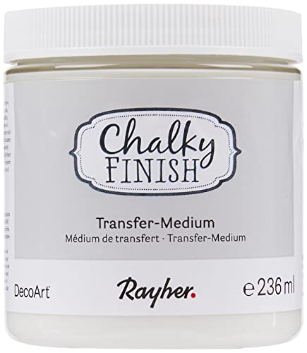 Rayher Pintura transfer Chalky Finish, 236 ml, para transferir imágenes, 38881000