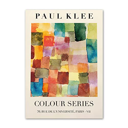 WBSWJD Póster de Paul Klee Arte de Pared Abstracto Pintura en Lienzo de Paul Klee Impresiones de Paul Klee Cuadros de Creatividad Sala de Estar Moderna decoración de galería 40x60cm sin Marco
