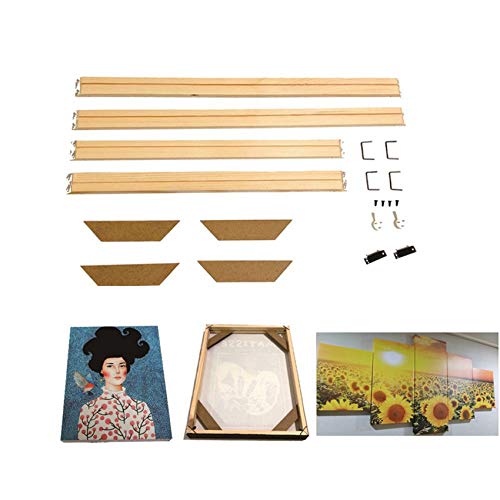 GAOHOU DIY 40 x 50 cm lienzo bastidor barras marcos de madera kits para pintura al óleo arte