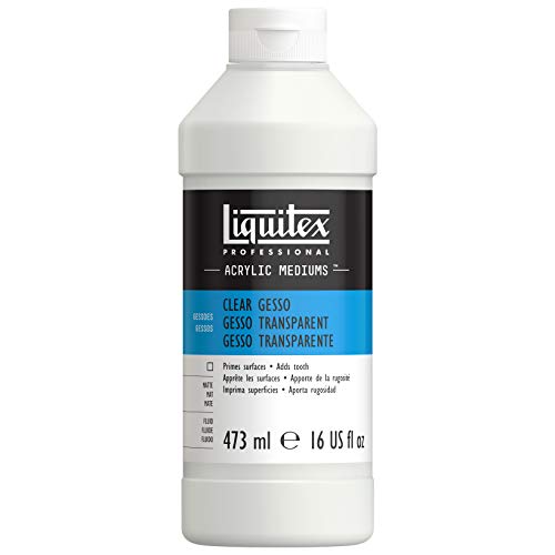 Liquitex Médium de Preparación de Superficie Gesso Transparente Profesional, 473 ml, 473