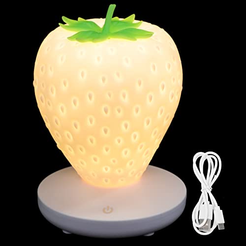 OSALADI Flexo Led Escritorio Strawberry Lamp 1 de Luz en Forma de Control Táctil de LED Tabletop Light Luz de Guardería USB Recargable para Dormitorio para Ni?os Lámpara Escritorio Led
