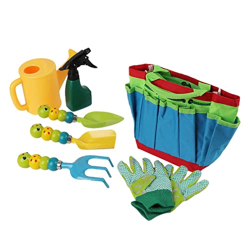 Toddmomy De Playa De Playa Kit Jardineria Niños El ?o de con de de Jardín para Ni?os El Kit de Jardinería Regadera Ni?os Guantes de Jardinería Pala Rastrillo Playa Traje Plastoy