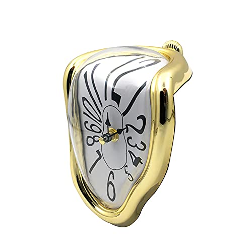 Angel&H Reloj de Fusión, Reloj Derretido de Salvador Dali, Reloj Retorcido Surrealista para La Decoración de Escritorio del Hogar, Regalo Creativo