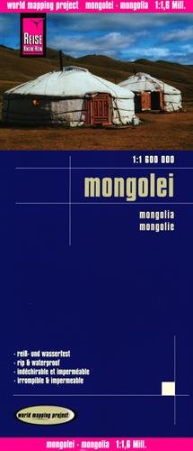 Mongolia, mapa de carreteras impermeable. Escala 1:1.600.000. Reise-Know-How. (Mongolia: REISE.2280)