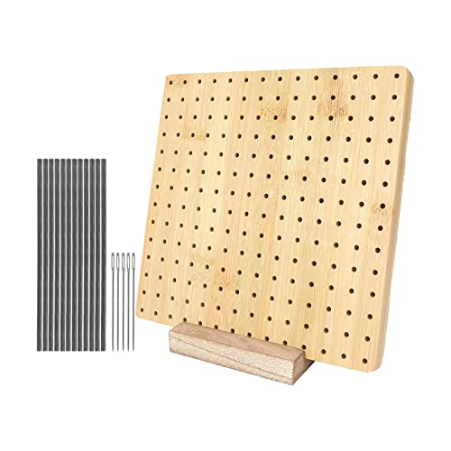 DALIAN Tabla de bloqueo para ganchillo – Tabla de bloqueo de hilo – Alfombrillas de bloqueo de madera hechas a mano para tejer y proyectos de ganchillo, cuadrados de abuela
