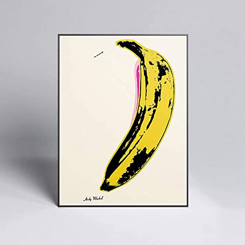 HMXQLW Cuadro abstracto de plátano pop art para pared, dormitorio, salón, póster e impresión, decoración, sin marco (50 x 70 cm)