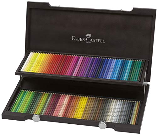 Faber-Castell 110013 - Estuche de madera con 120 ecolápices polychromos, multicolor