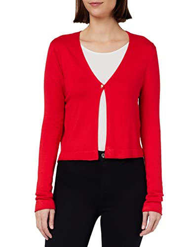 Morgan 222-mzino Suéter cárdigan, Rojo Escarlata, XL para Mujer