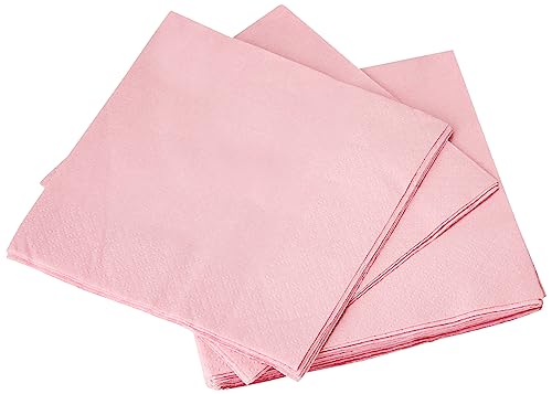 Unique servilletas de papel, color rosa claro, 20 unidad (paquete de 1) (30871)