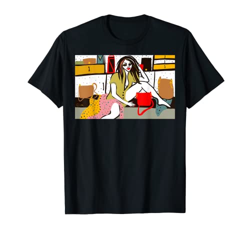 Arte Para Los Amantes De Bolsas Abstracto Figura Pintura Pop Art Gráfico Camiseta