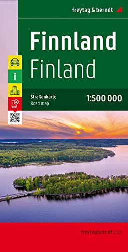 Finlandia, mapa de carreteras. Escala 1:500.000. Freytag & Berndt.: Wegenkaart 1:500 000: 6401 (Auto karte)