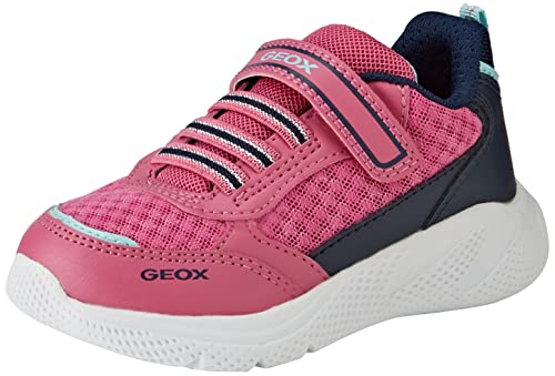 Geox J Sprintye Girl A, Sneakers para Niña, Multicolor (Fuchsia/Navy), 29 EU