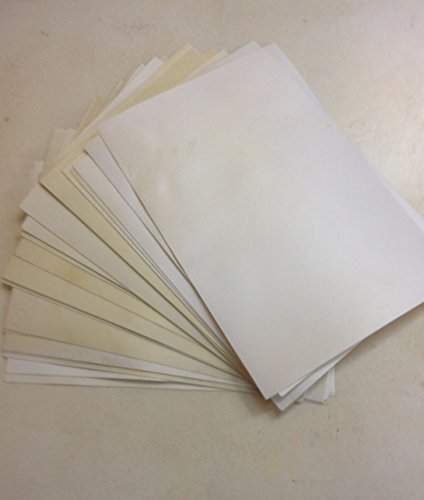 , 10 hojas de papel de pergamino, Skin Piel de Cabra de papel de pergamino Papel Vitela hecho a mano 6 x 8 pulgadas