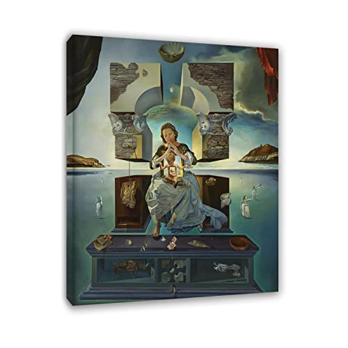 Apcgsm Salvador Dali poster. Reproducciones cuadros famosos en lienzo. Surrealismo Pósters e impresiones artísticas' Jinete romano en Iberia'. Cuadros decorativo 60x79cm(23.6x31.1) Enmarcados