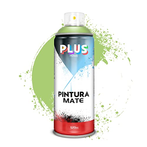 Pintura Spray 520cc para pintar todo tipo de super cies: madera, metal, cartón, tela, piedra, bra de vidrio, plásticos rígidos, etc para bricolaje y DIY.Verde Pistacho (Ref:650)(Paquete de 1 )