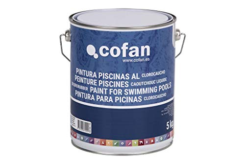 Cofan 15002398 - Pintura piscinas clorocauchó (5 kg) color azul oscuro