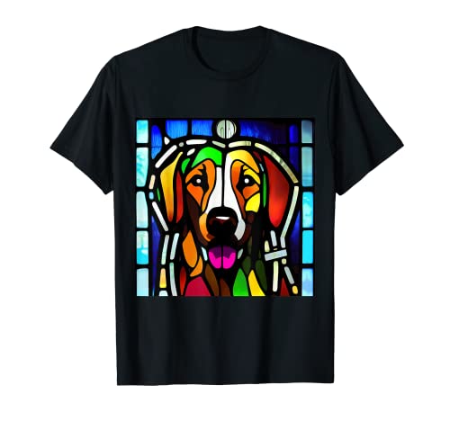 Spaniel bretón - vidrieras de colores Camiseta
