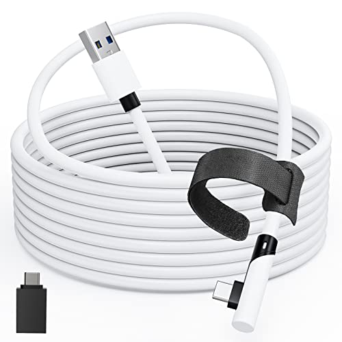 Tiergrade Cable de enlace 5M compatible con Quest2/1 / Pico 4, cable de PC con transferencia de datos de 5 Gbps, USB 3.0 a cable de tipo para auriculares VR y PC para juegos