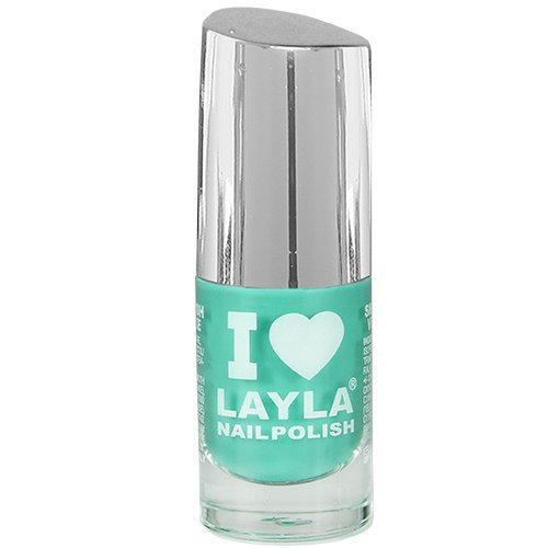 Layla Cosméticos Esmalte de Uñas, Tono Verdoso Azul - 5 ml