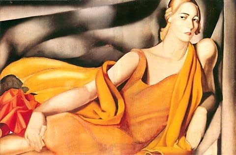 Lienzo calidad museo, poster o lamina para enmarcar, Amarillo, Tamara de Lempicka - 60 x 90 cm, POSTER PROFESIONAL