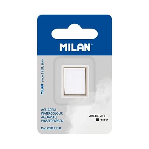 MILAN® Recambio de acuarela en formato de medio godet, blanco