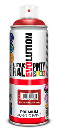 PINTURA EN SPRAY PINTYPLUS EVOLUTION 520CC RAL 3020 ROJO TRÁFICO