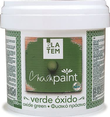 PROGAL COLORS BLATEM CHALK PAINT VERDE OXIDO 500mL PINTURA A LA TIZA DECORACIONES FACIL DE LIJAR