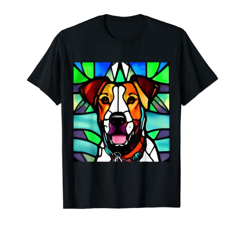 Spaniel bretón - vidrieras de colores Camiseta