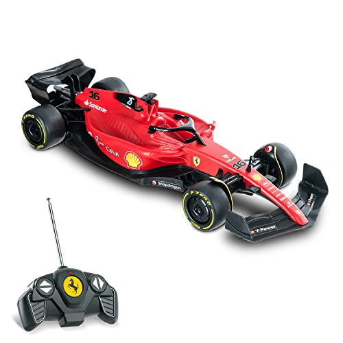 Mondo Motors - Ferrari F1-75 - Coche de Fórmula 1 radiocontrolado - Escala 1:18 - 2,4 GHz - Rojo - 63742
