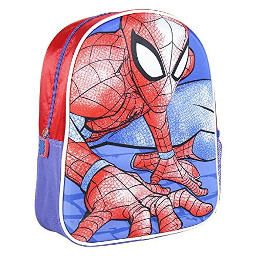Cerdá - Mochila Infantil Niños 1-5 Años de Spiderman con Licencia Oficial de Marvel Studios® - Medidas 25 x 31 x 10 cm