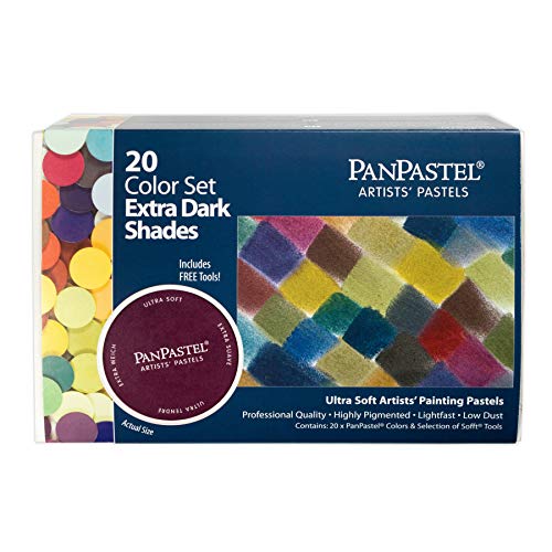 PanPastel - Juego de pinturas al pastel (20 colores, sombras extraoscuras)