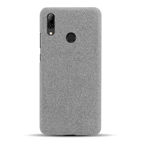 Suhctup Compatible con Google Pixel 2 XL Funda de Tela Tejida de Color Sólido TPU Forrada Premium de Carcasa Simple Moda Antideslizante Antigolpes Anti-arañazos Protección Caso（Gris Claro）