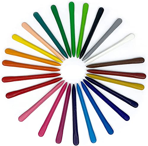 Lápices de colores, lavables con mango triangular y colores brillantes, adecuados para dibujar, diseñar, trazar líneas y colorear para niños.
