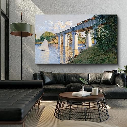 SDVIB Puente de Claude Monet sobre un estanque de nenúfares, póster de exposición de galería, impresión de Monet, impresión de póster, arte de pared para sala de estar23.6