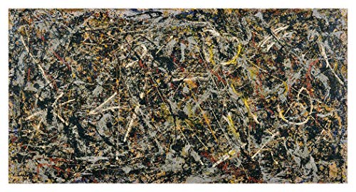 JH Lacrocon Pinturas a Mano Alquimia De 1947 de Jackson Pollock - 200X100 cm Reproducción Lienzo Abstracto Poster Enrollado