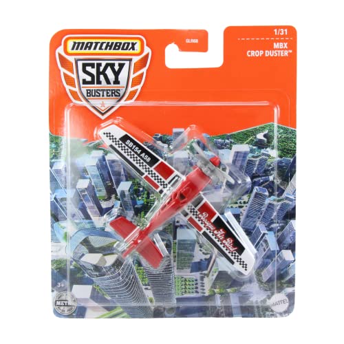 Matchbox Skybusters MBX Crop Duster Diecast Plane Escala 1:64