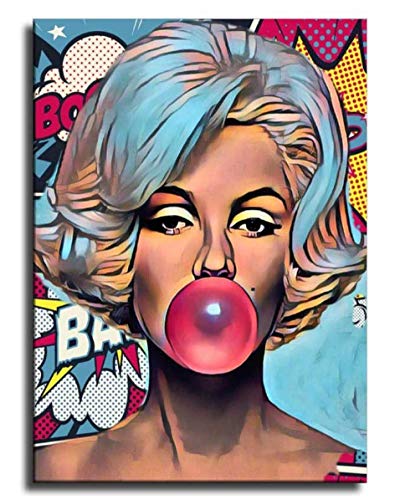 JCYMC Pop Art Monroe Cómic Lienzo Póster Imagen Y Artepared Impresión Dormitorio Familiar Moderno Decoración del Hogar Vx676Zt 40X60Cm Sin Marco