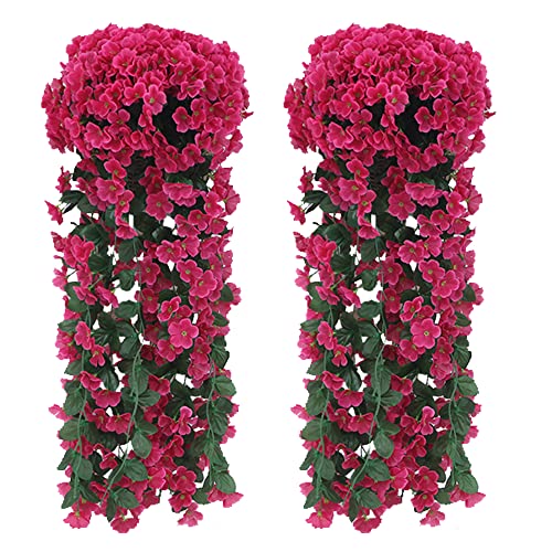 Fycooler Artificiales Flores Wisteria,Artificiales de Glicina Falsas Planta de Guirnalda Glicina Artificial Falsas Planta para Boda Arco Fiesta Hogar Jardín Hotel Decoración para Boda Hogar - 2 X 90cm